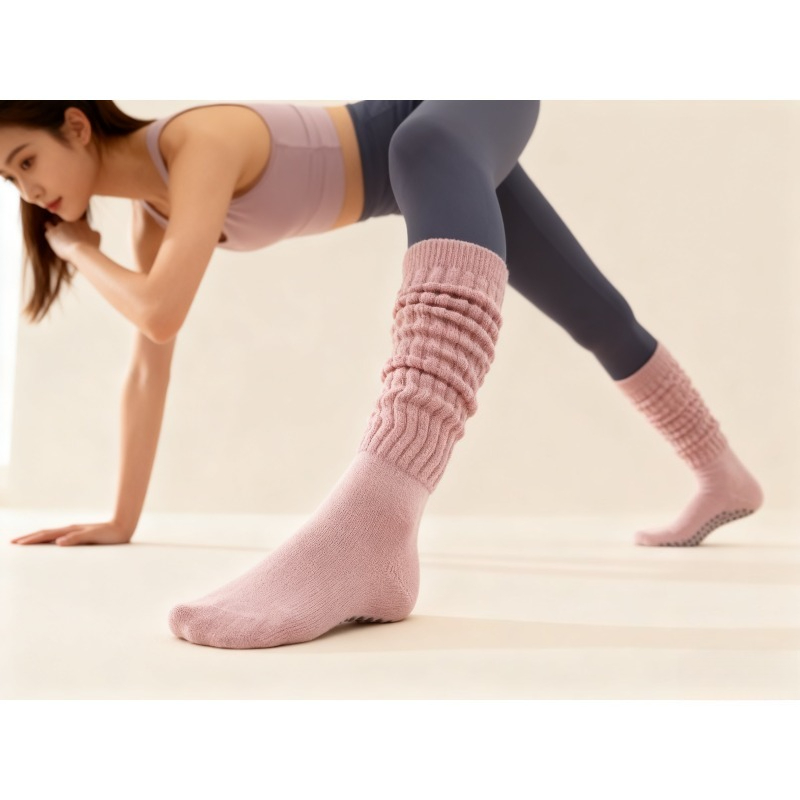 Pilates Yoga Youtube - Женские хлопковые нескользящие носки для пилатеса,