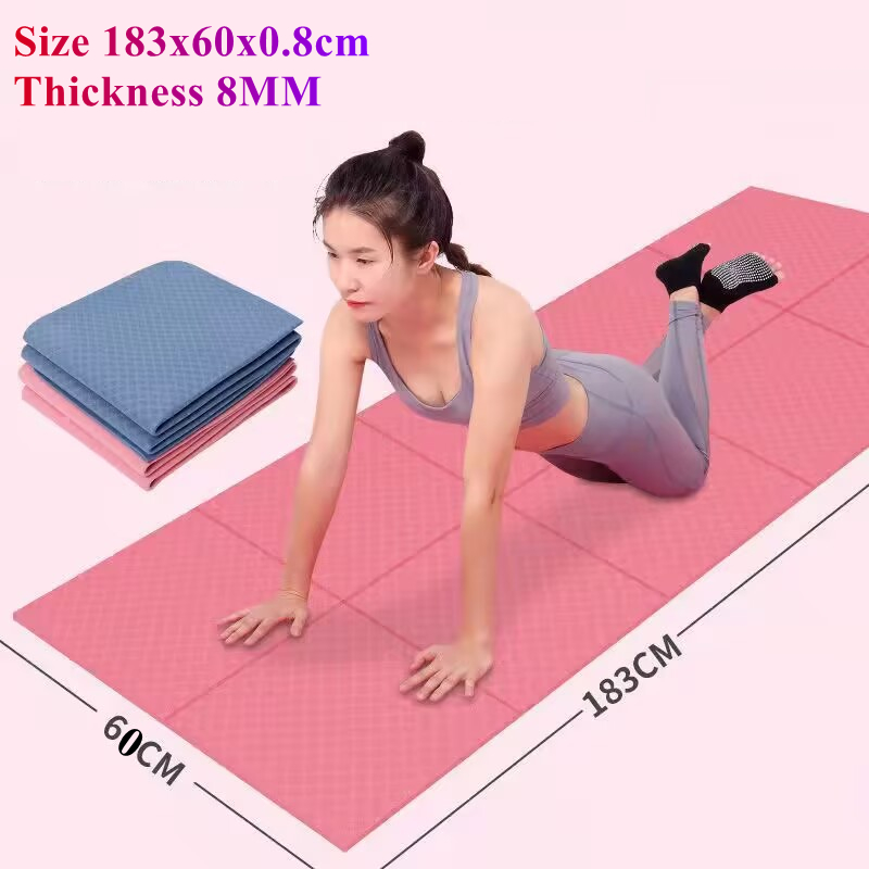 Pilates Yoga Mat Thickness - Складной портативный коврик для йоги 183x60