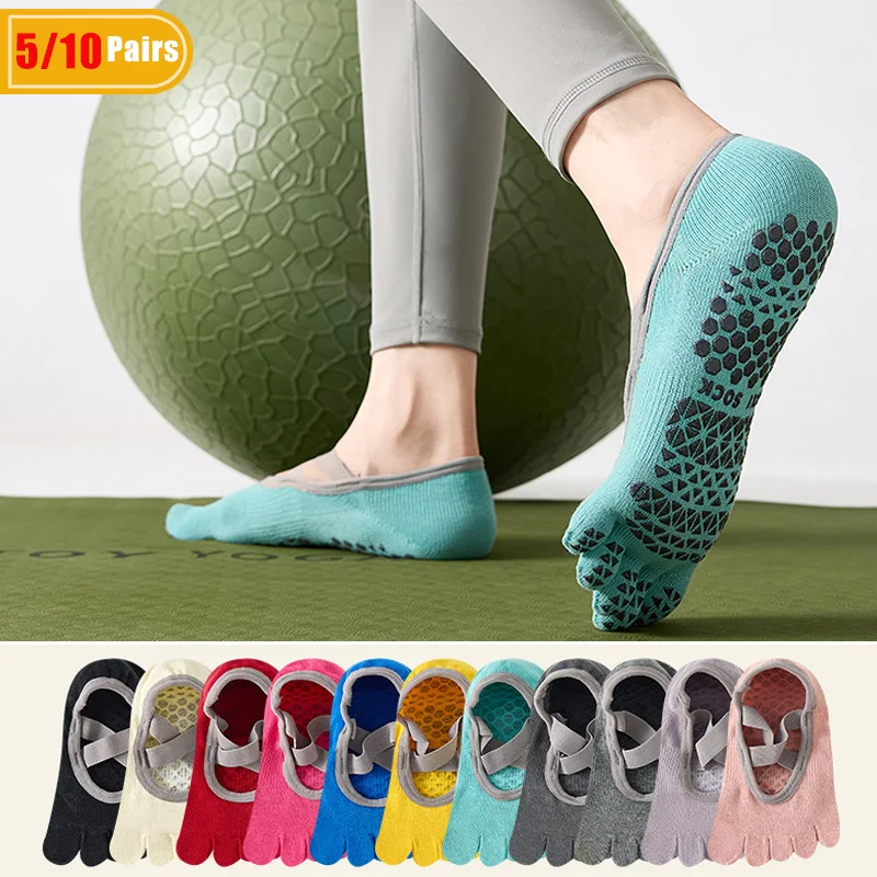 Pilates Is Yoga - 5/10 пар женских хлопковых носков для
