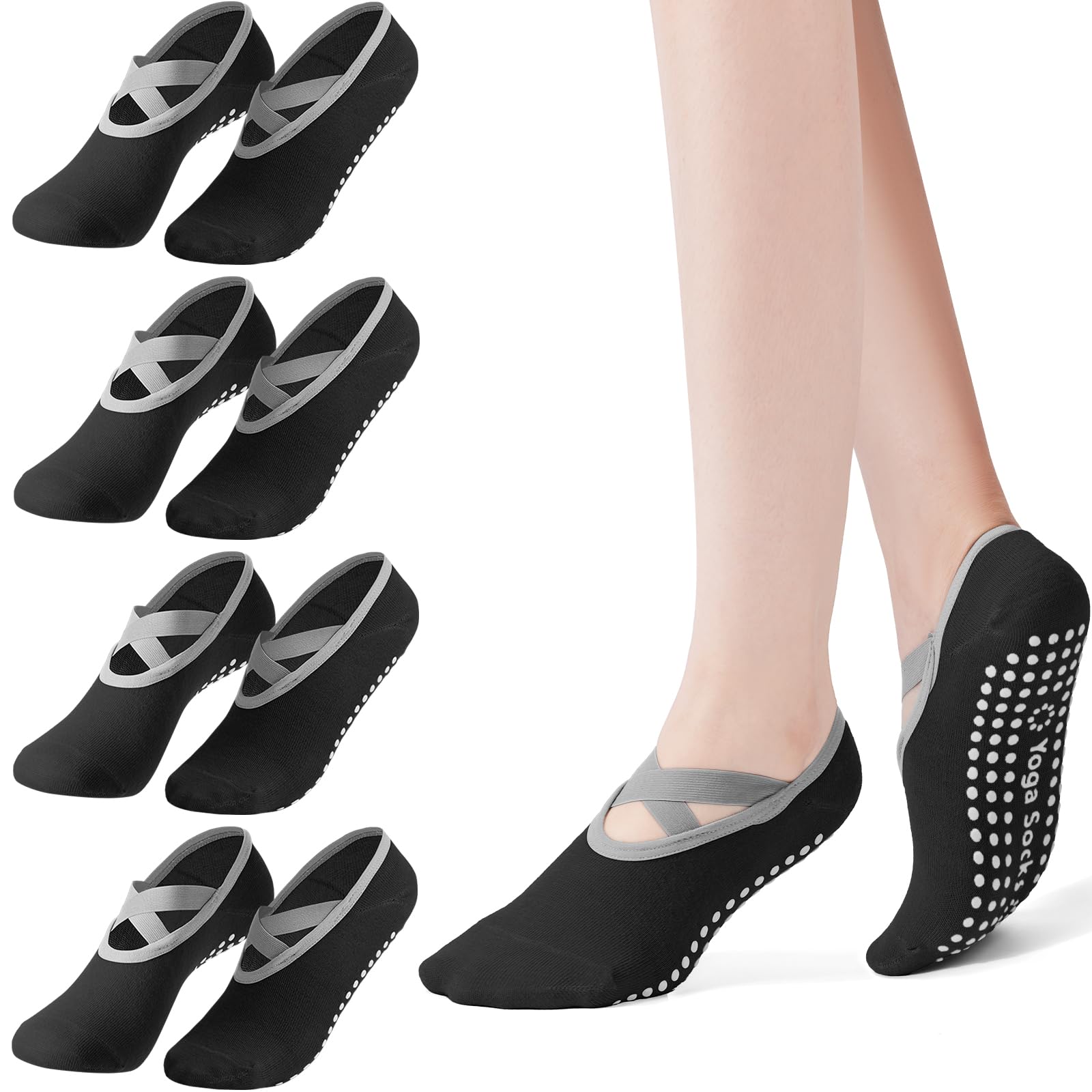 Набор из 4 пар женских носков  – обзор и цена Pilates Yoga Kit