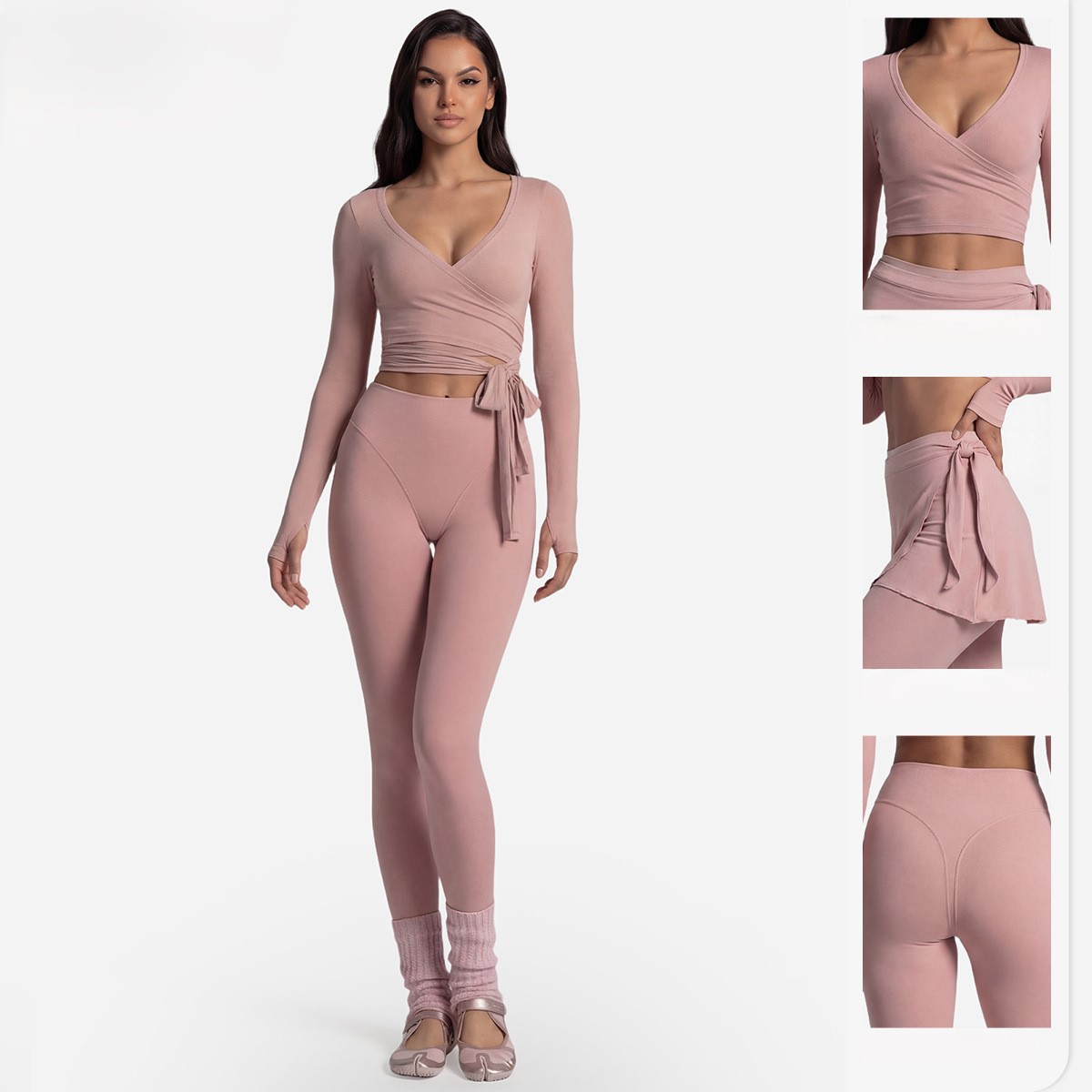 Женский спортивный топ с длинн – обзор и цена Pilates Yoga Kit